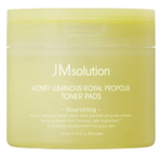 JMsolution Honey Luminous Royal Propolis Toner Pads, 80ea - Разглаживающие тонер-пэды с прополисом