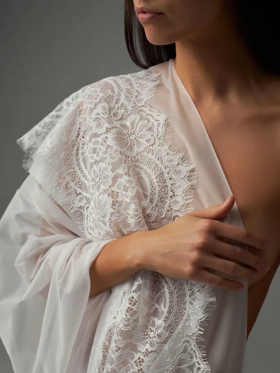 Корсетная сетка Lauma мягкая оптом, арт.388А, айвори 004