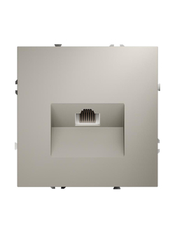 Розетка компьютерная 1-м СП S70 RJ45 кат.6 механизм кашемир Voltum VLS060103