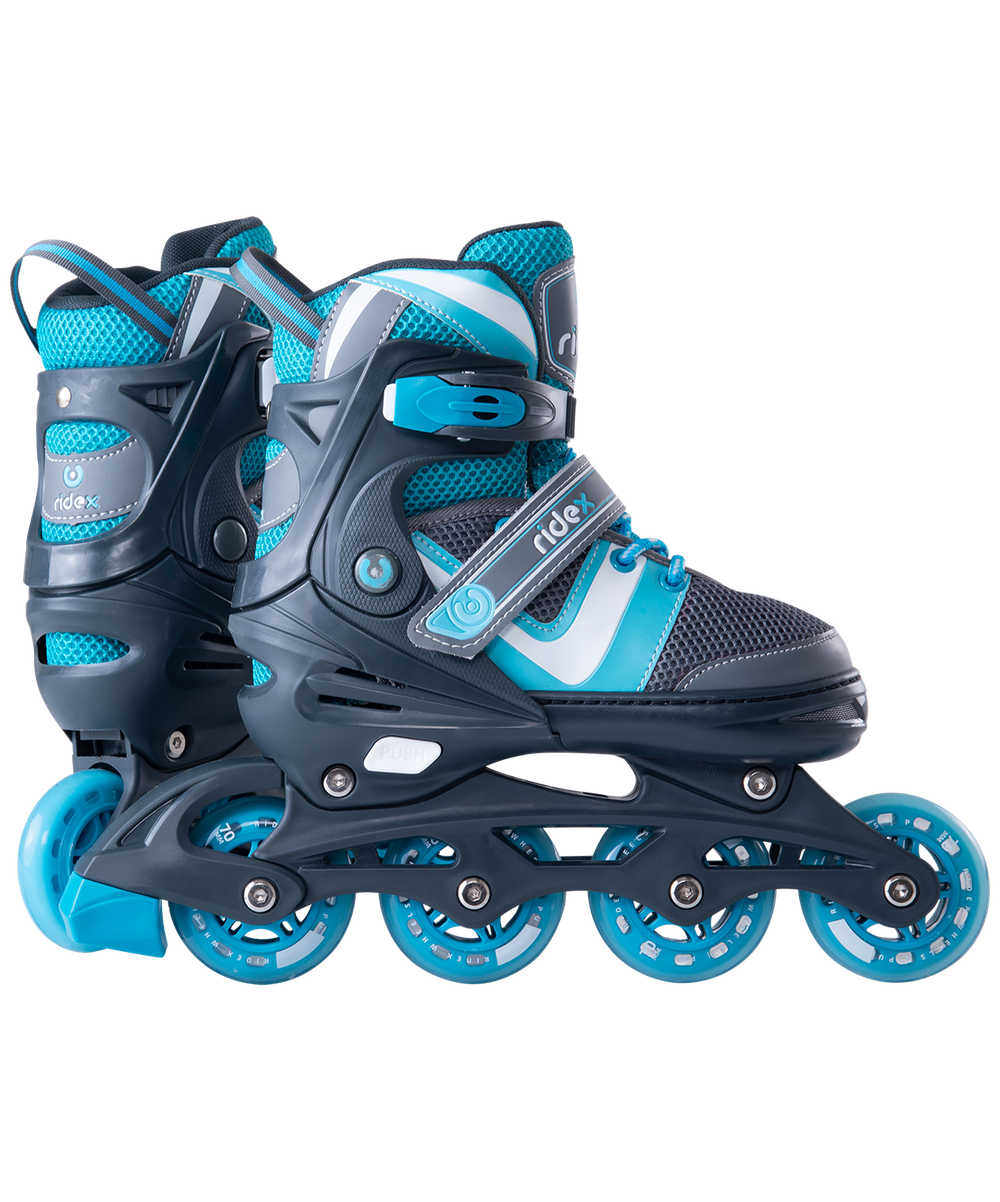 Ролики раздвижные Wing Blue, пластиковая рама