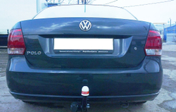 Фаркоп Трейлер 9130 на Volkswagen Polo Sedan (4dr.) седан 2010г.-(паспорт и сертификат в комплекте)(без электрики)