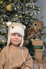 Шапка зимняя вязаная (Жемчуг) ТЕДДИ