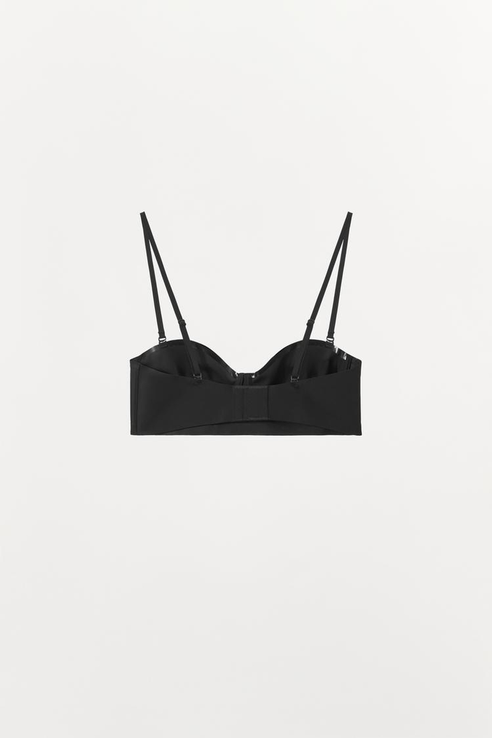 ZARA БЮСТГАЛЬТЕР НА КОСТОЧКАХ ИЗ ПОЛИАМИДА, ЧЕРНЫЙ