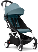 Коляска Stokke YOYO3 Newborn Shell рама белая White 2 в 1 Aqua