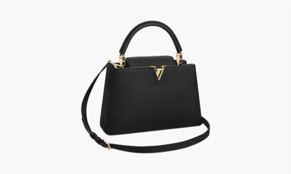 Сумка Louis Vuitton Capucines MM Taurillion Leather "Black"