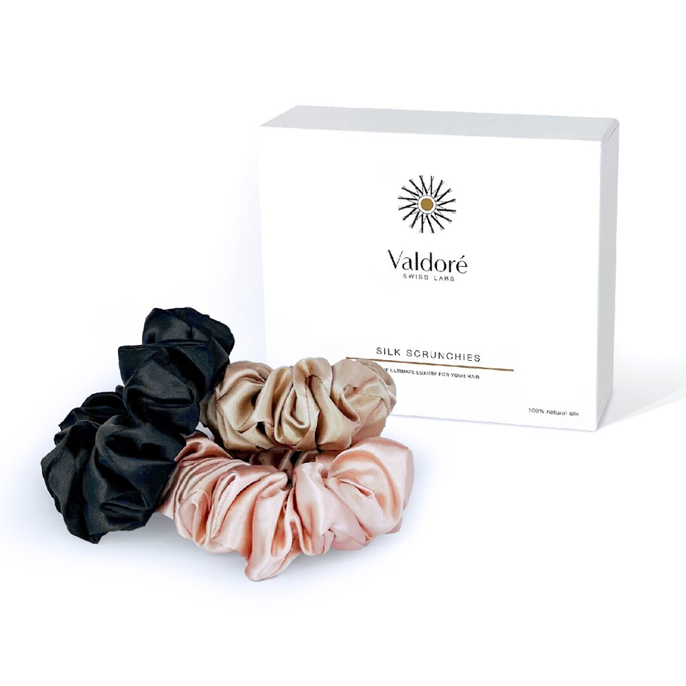 VALDORE SILK SCRUNCHIES