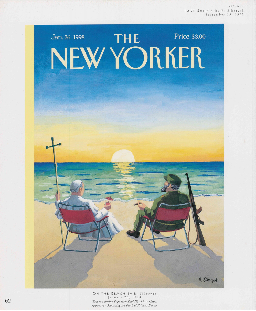Постер журнала The New Yorker 26-01-1998, двусторонний