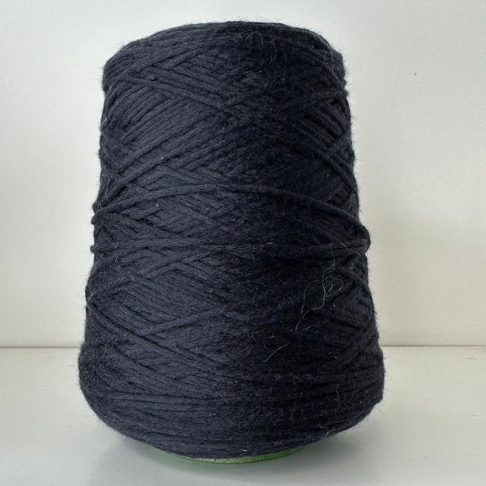 COTTON SOFT - Loro Piana; 70% хлопок, 30% п/а; 210м/100гр; New black 8000, цвет: черно-синий