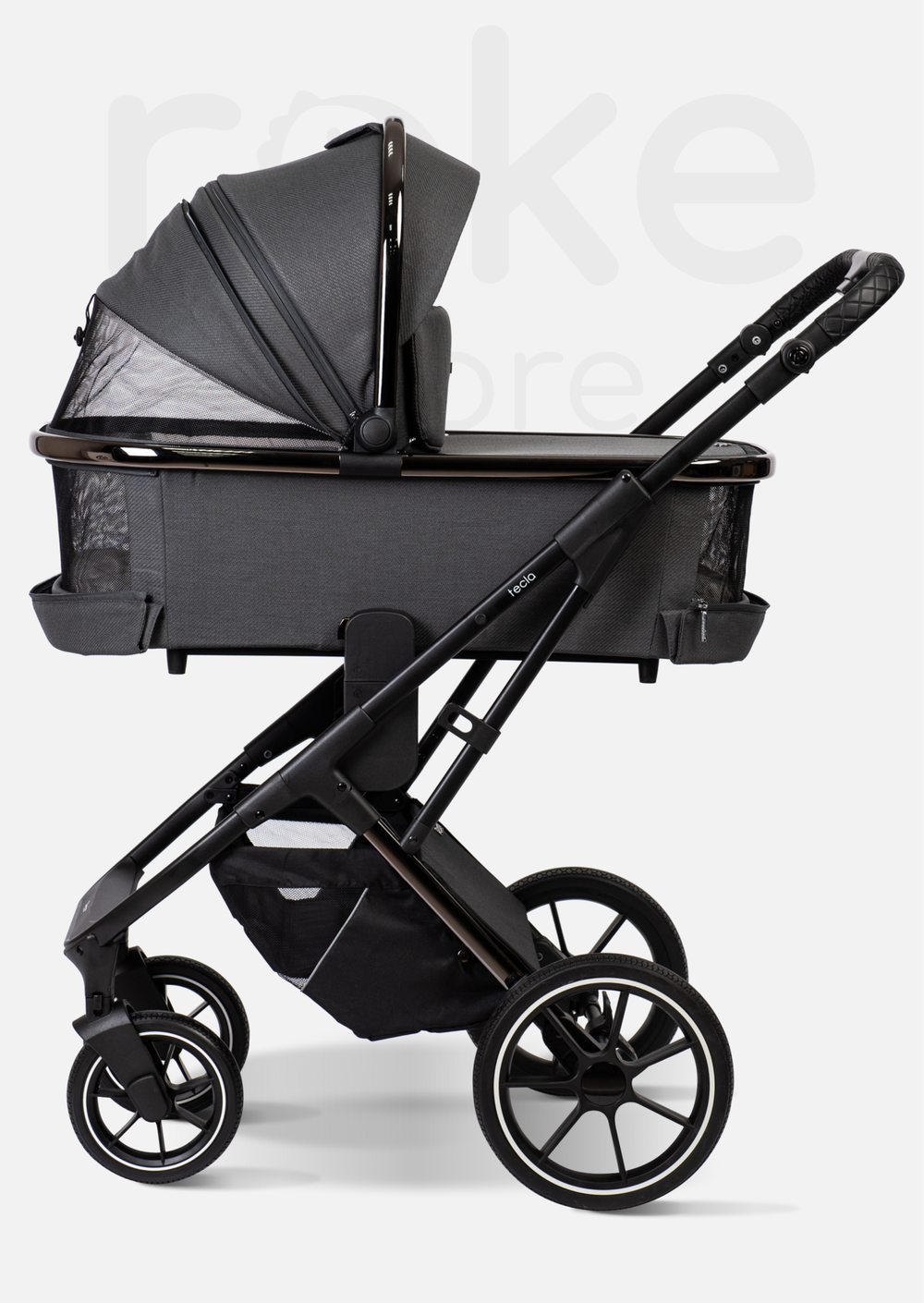 Peppy Коляска детская Tecla 2 в 1 Shadow Antrazit Chrome Edition (Графитовый)