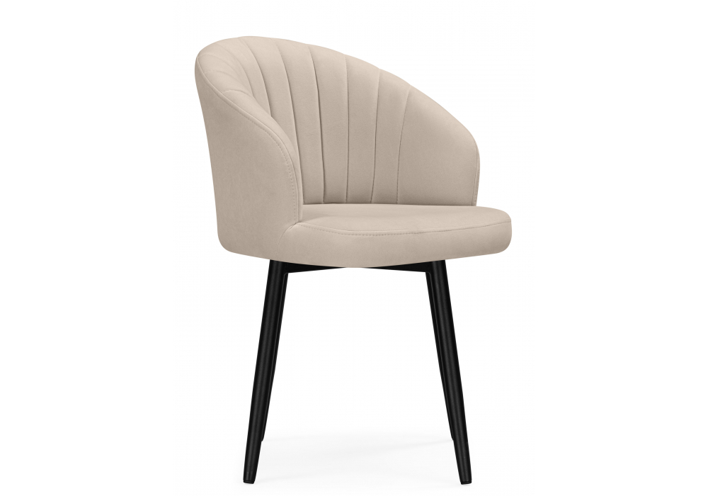 Стул на металлокаркасе Woodville Бэнбу marseille 13 данс, черный, ножки черные