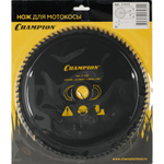 Нож CHAMPION для триммера 80 зубчатый d=255*25.4mm  остроугольные зубцы   C5113