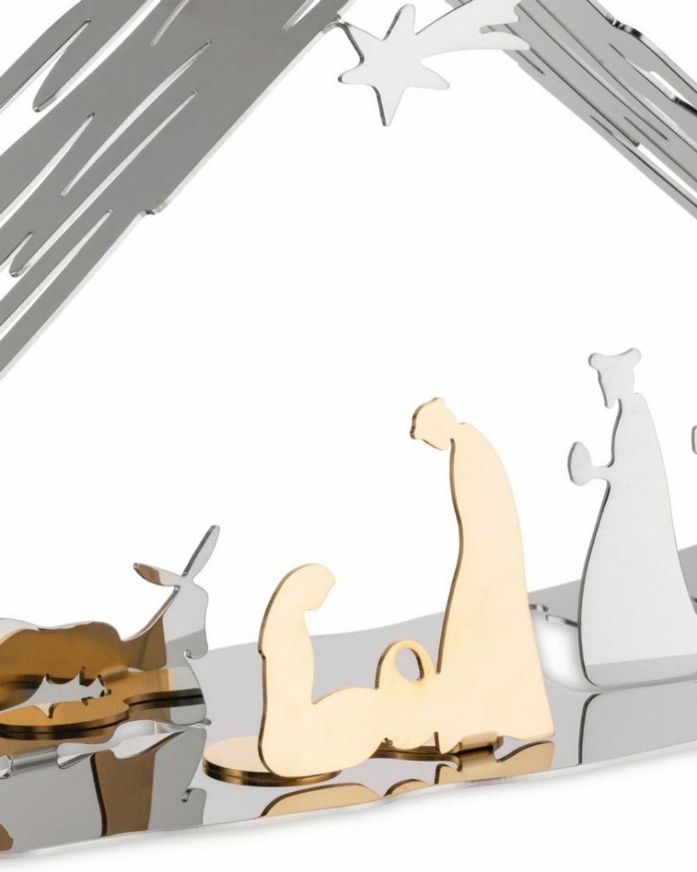 Alessi - Кора для рождественского вертепа 23х13х10см серебро / артикул   BM09  / GTIN 8003299429677