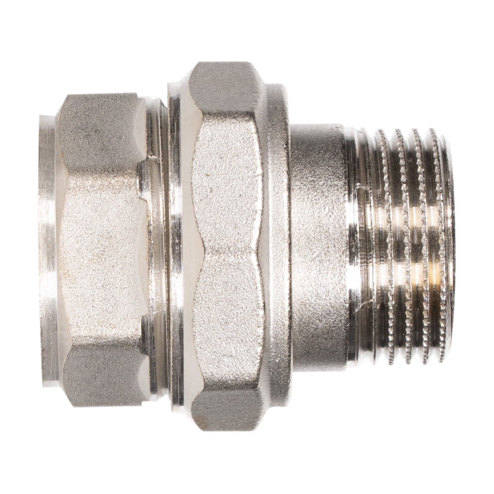 Соединение разъемное прямое (американка) LD DN25 вн-нр, латунь никелированная (с биркой)