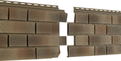 Фасадная панель Ю-Пласт Стоун-Хаус S-Lock Клинкер Нордик Песок 1950х292мм 0.57м2