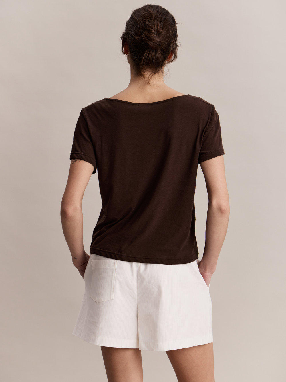 Футболка Joss T-shirt in Chocolate