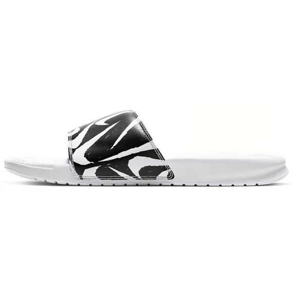 Nike Benassi JDI Print 'White Black'
