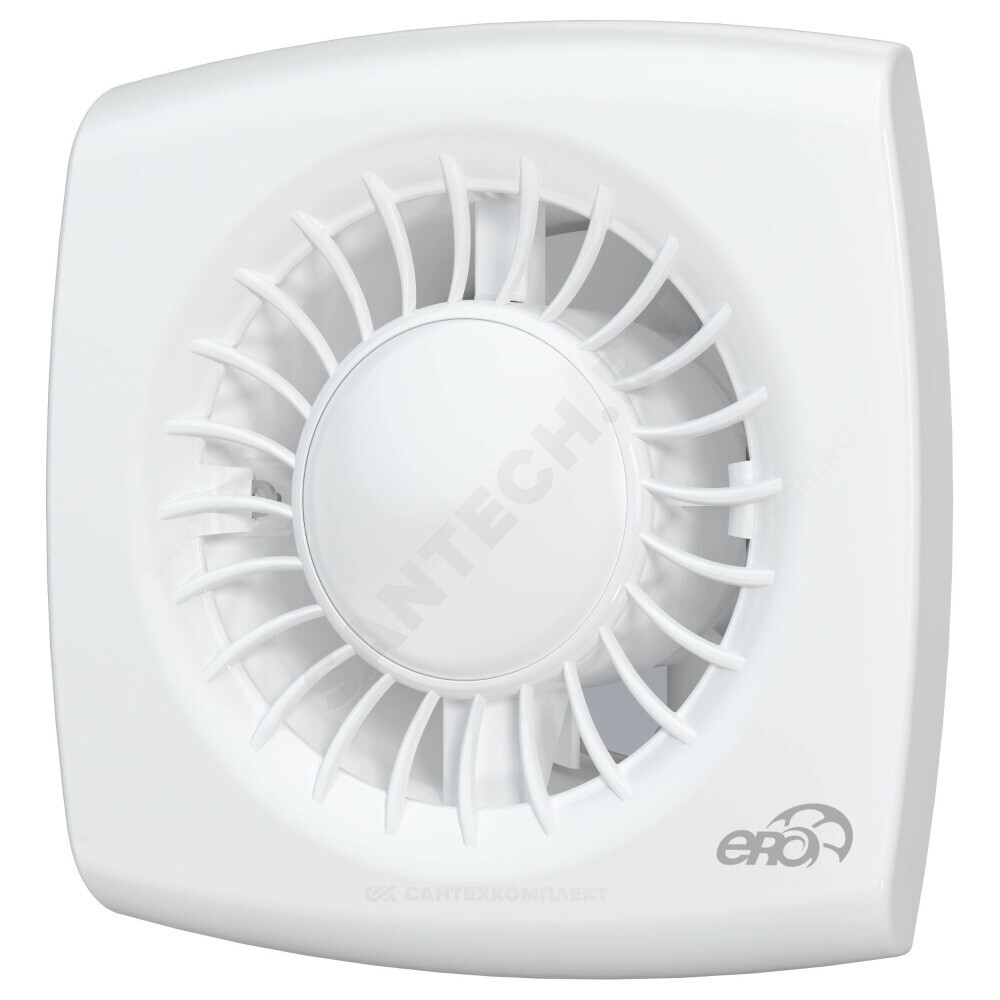 Вентилятор накладной D100 с обратным клапаном белый Эра WIND 100C