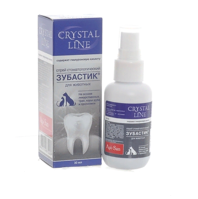 Спрей стоматологический, зубастик, Crystal Line, 30мл