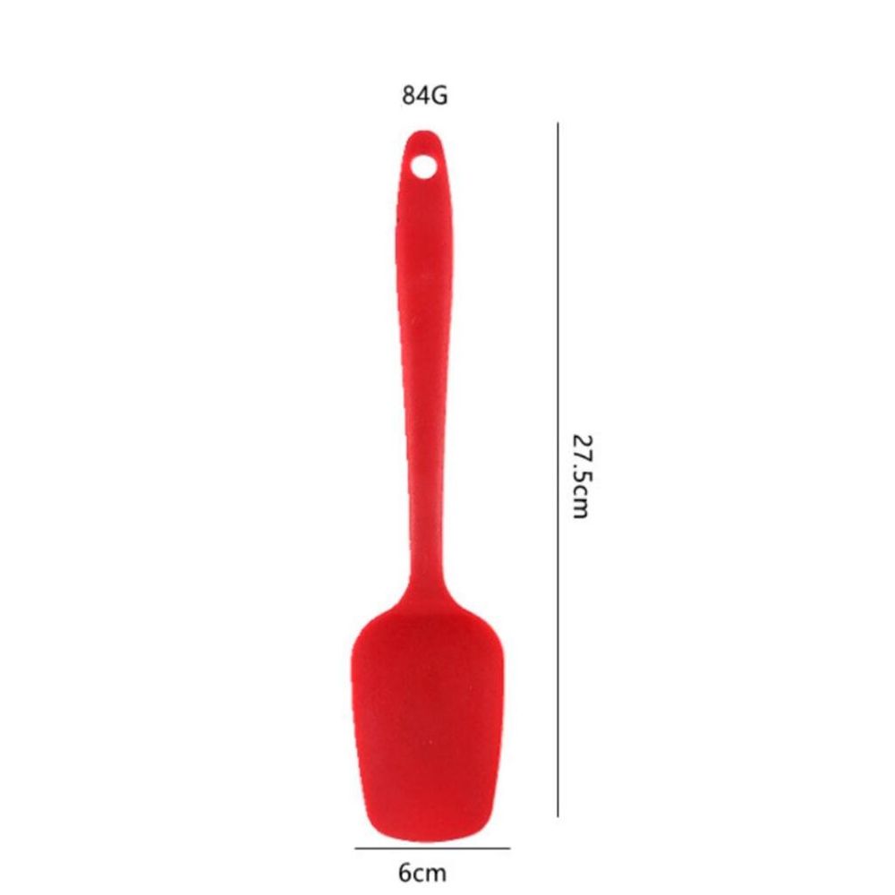 Лопатка кондитерская силиконовая 8,7*5,7 см l 27,5 см красная с пласт. ручкой P.L. Proff Cuisine