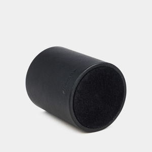 Подставка для ручек из кожи теленка, черного цвета