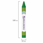 Восковые мелки утолщенные BRAUBERG набор 12 цветов (12 штук в упаковке)