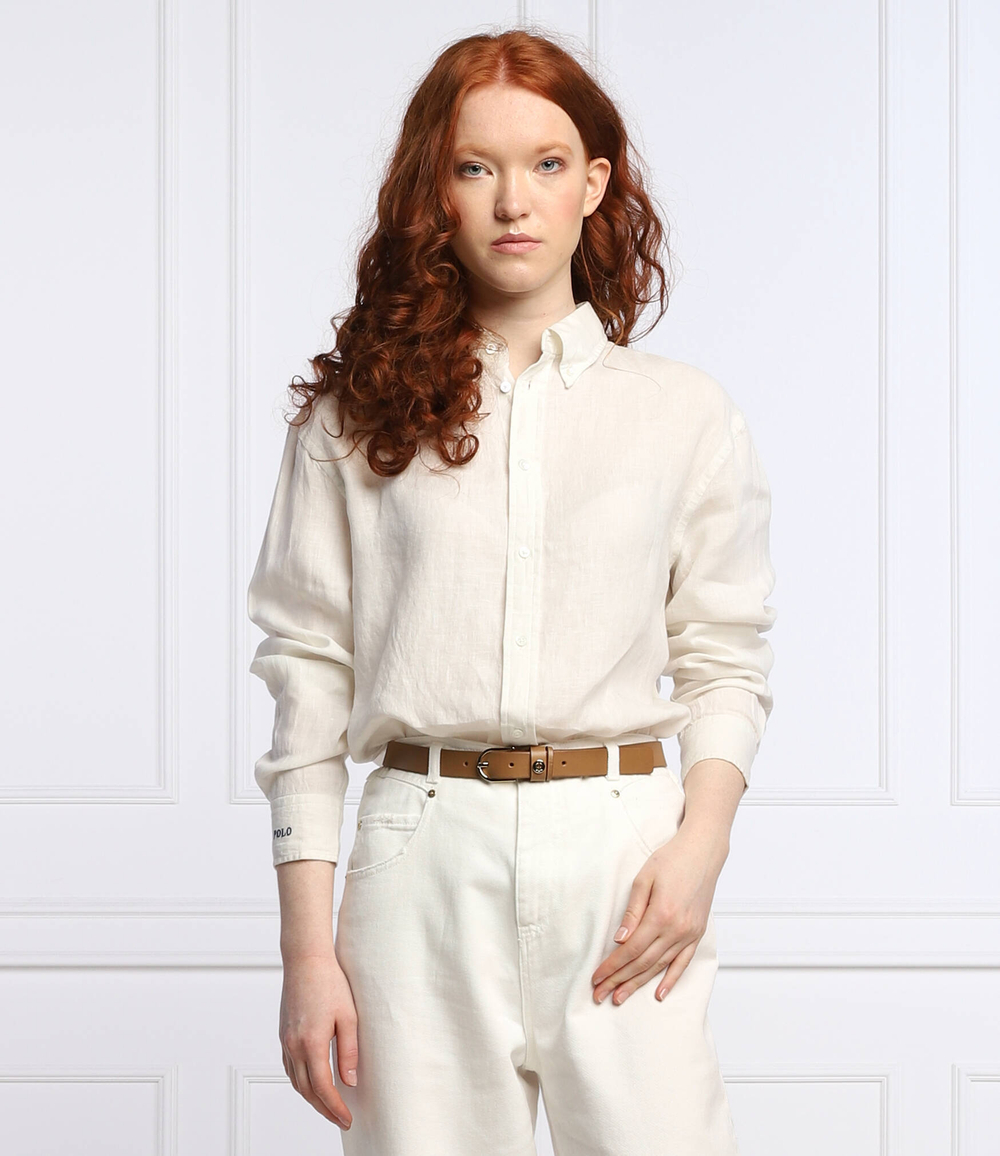 льняная рубашка POLO RALPH LAUREN - кремовый(211858468)
