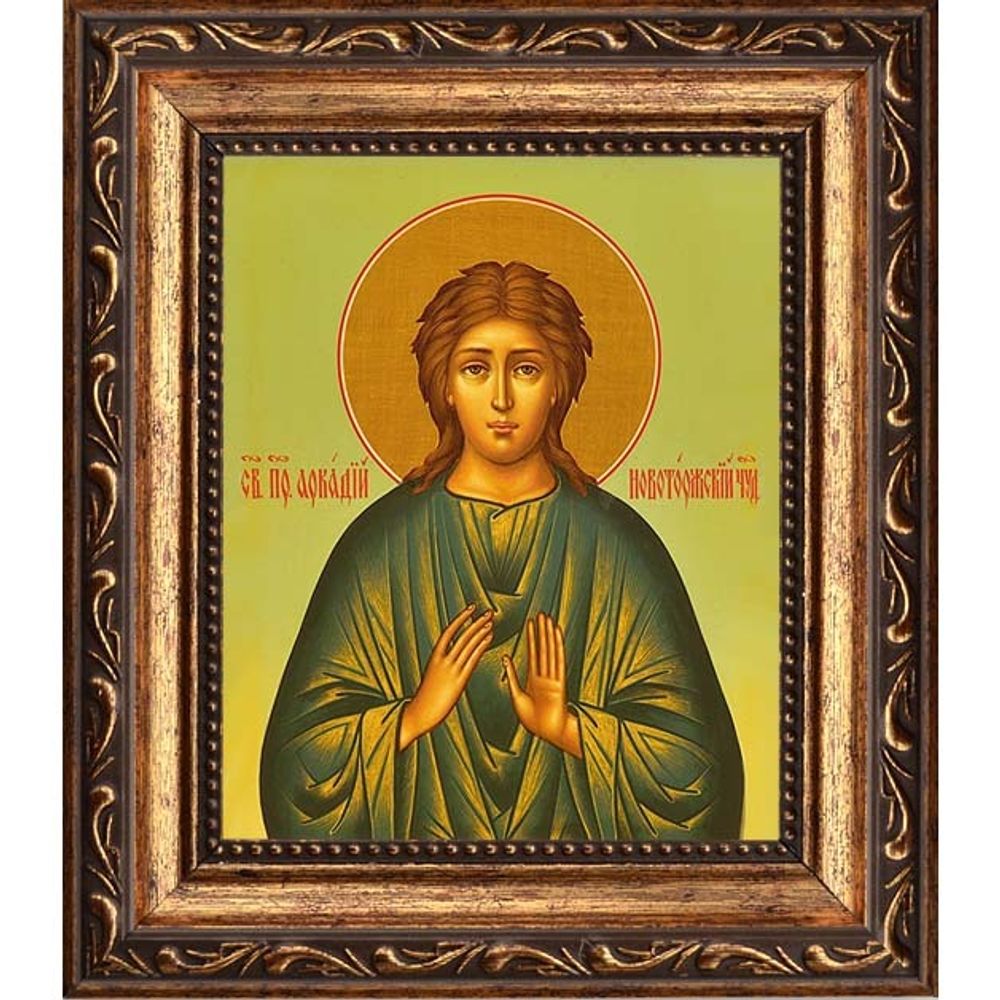 Аркадий Новоторжский, Вяземский Преподобный. Икона на холсте.