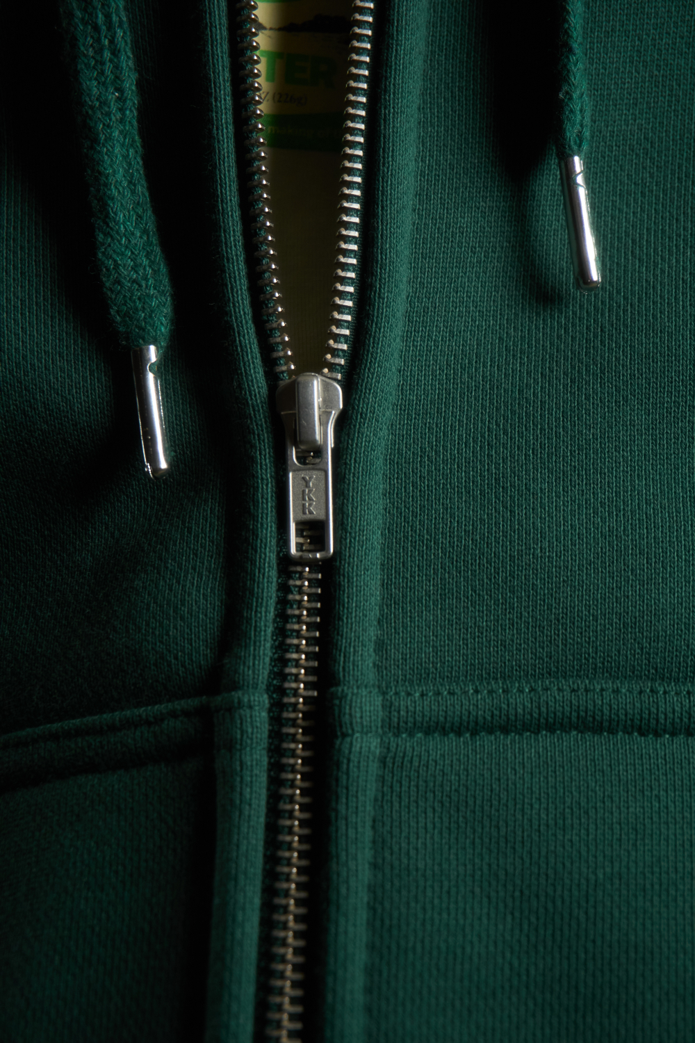 Худи Called a Garment Stamp Heavy Cotton Zip Hoodie "Dark Green"