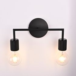 Бра Rh Utilitaire Double Sconce Black By Imperiumloft