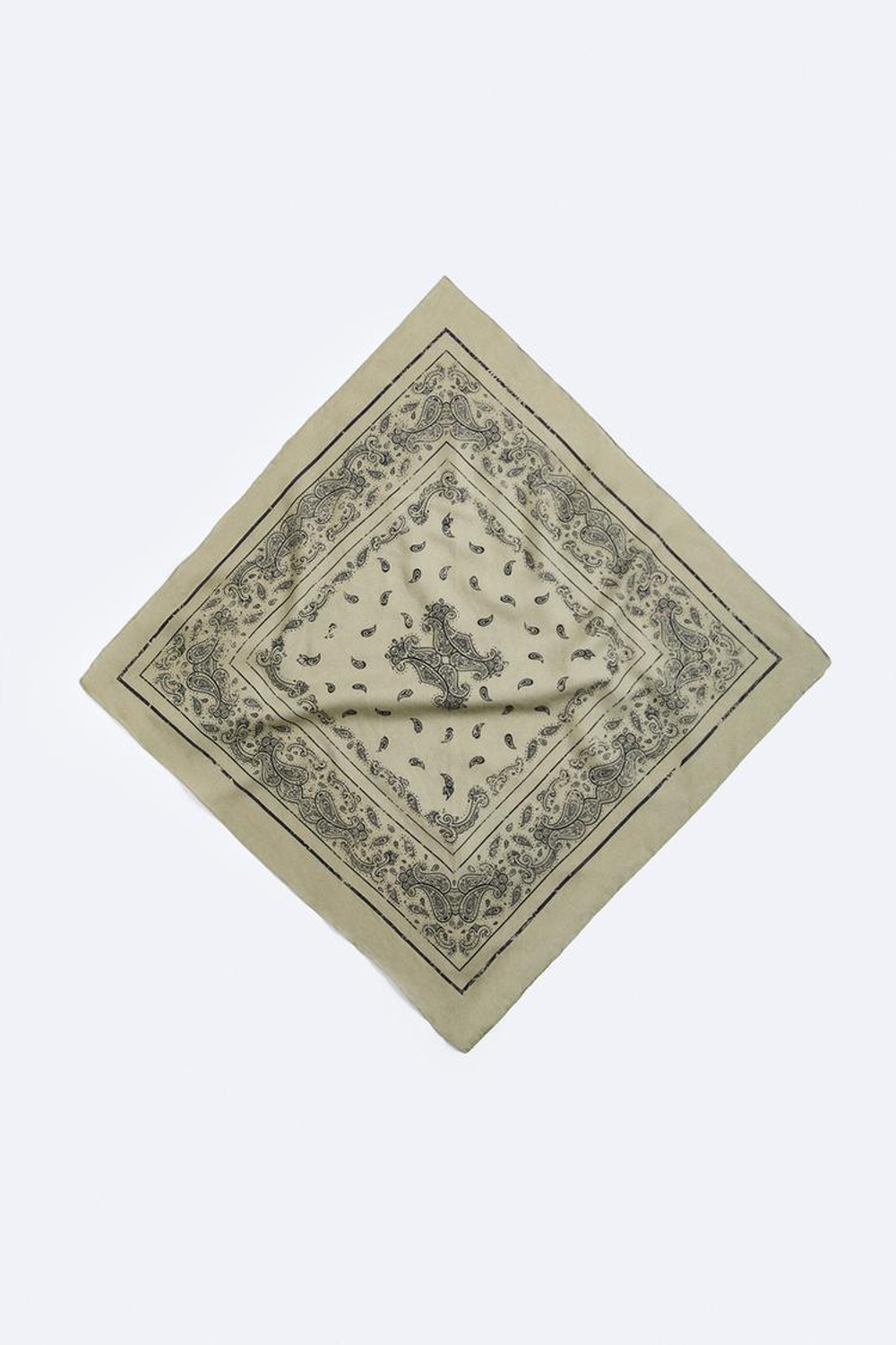 ZARA БАНДАНА С ПРИНТОМ ПЕЙСЛИ, ОХРА