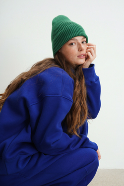 Олимпийка Zoe с начесом, синяя