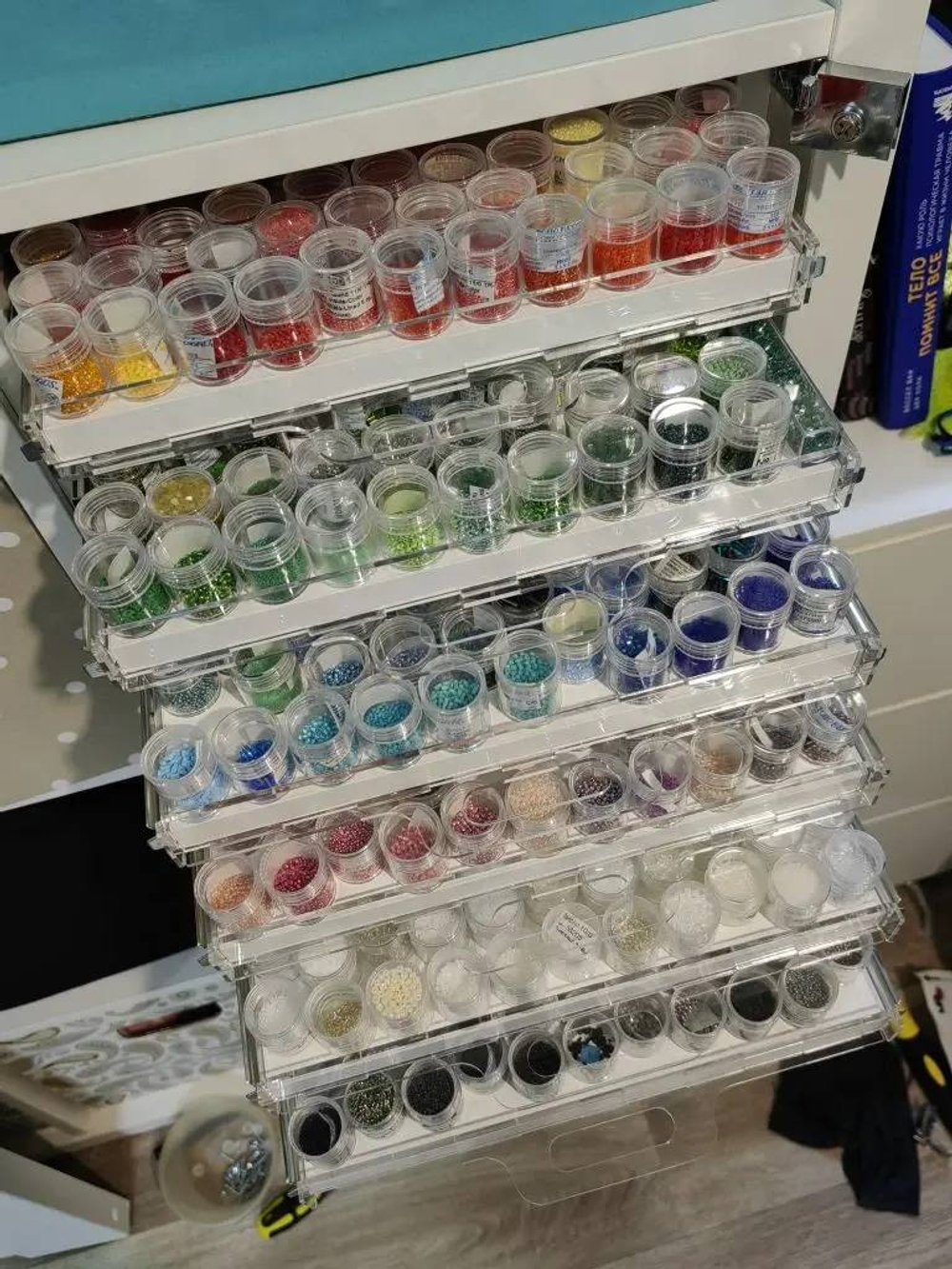 QBox Набор выкатных полок, борт 10 мм (2/4/6/8 шт)