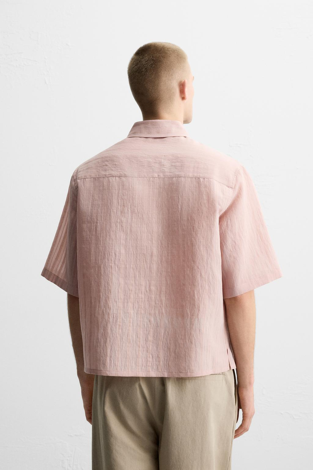 Рубашка jacquard в полоску