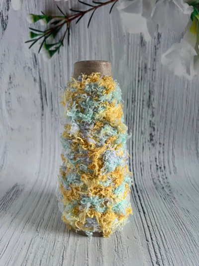 Пряжа Единорог UNICORN мультиколор с шишибриками 50 g