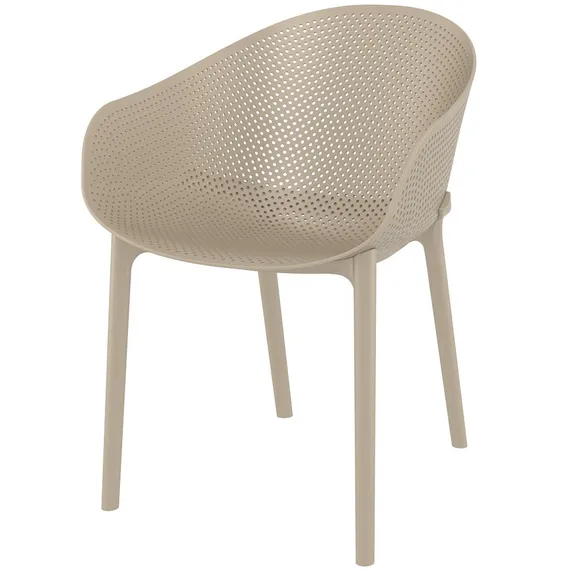 Бежевый пластиковый стул Sky | Siesta Contract | Турция
