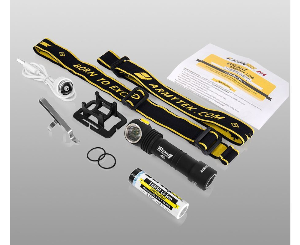 Фонарь Armytek Wizard Magnet USB  XP-L Теплый