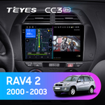 Teyes CC3 2K 9"для Toyota RAV4 2000-2003