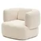 Martina Поворотное кресло в белоснежном цвете с подушкой