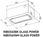 Полновстраиваемая вытяжка Meferi INBOX60BK GLASS POWER фото 2