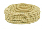 Ретро провод витой Слоновая кость Interior Wire Twist ПВР-СЛК / 3х4