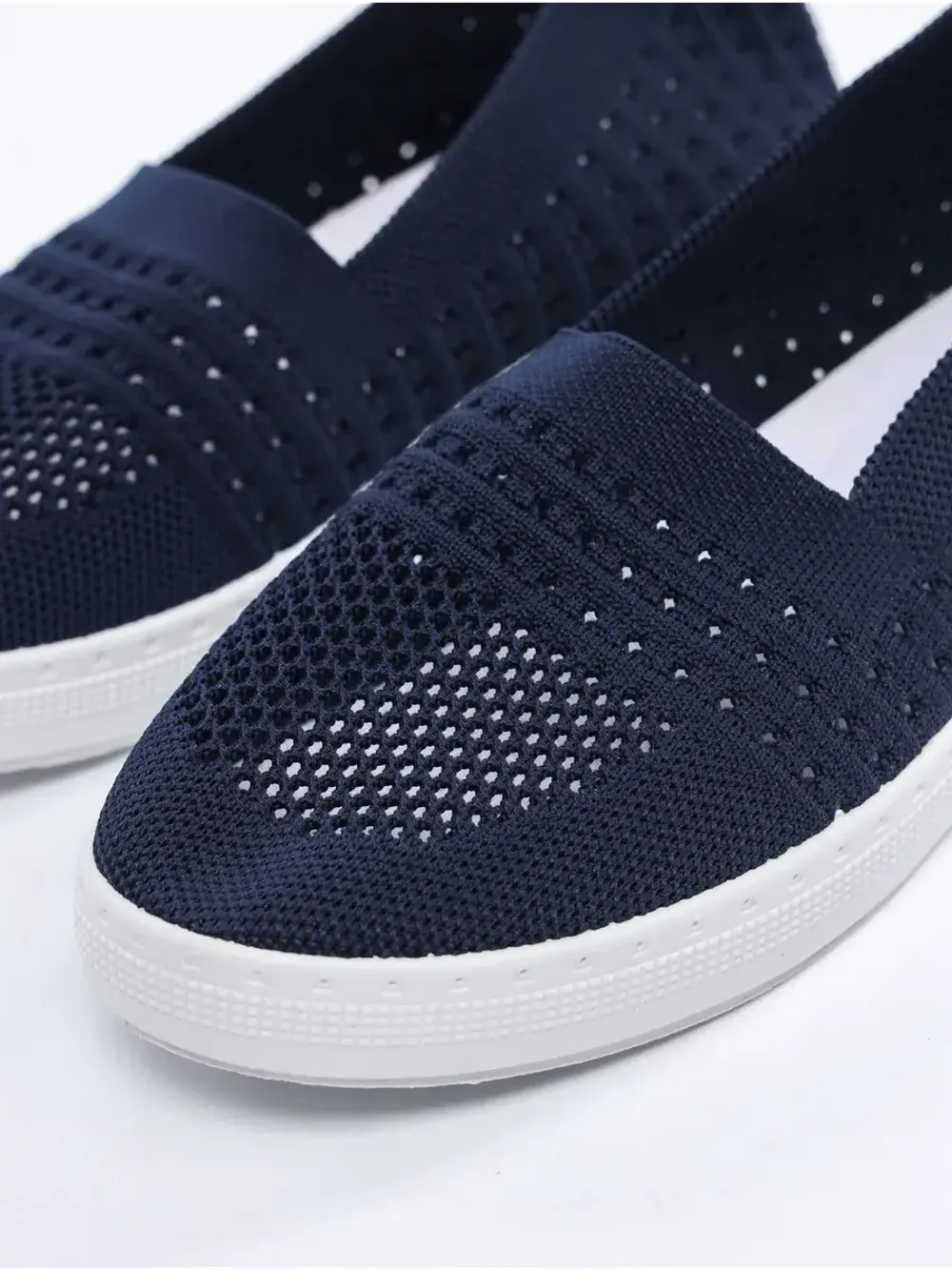 Мокасины летние текстильные