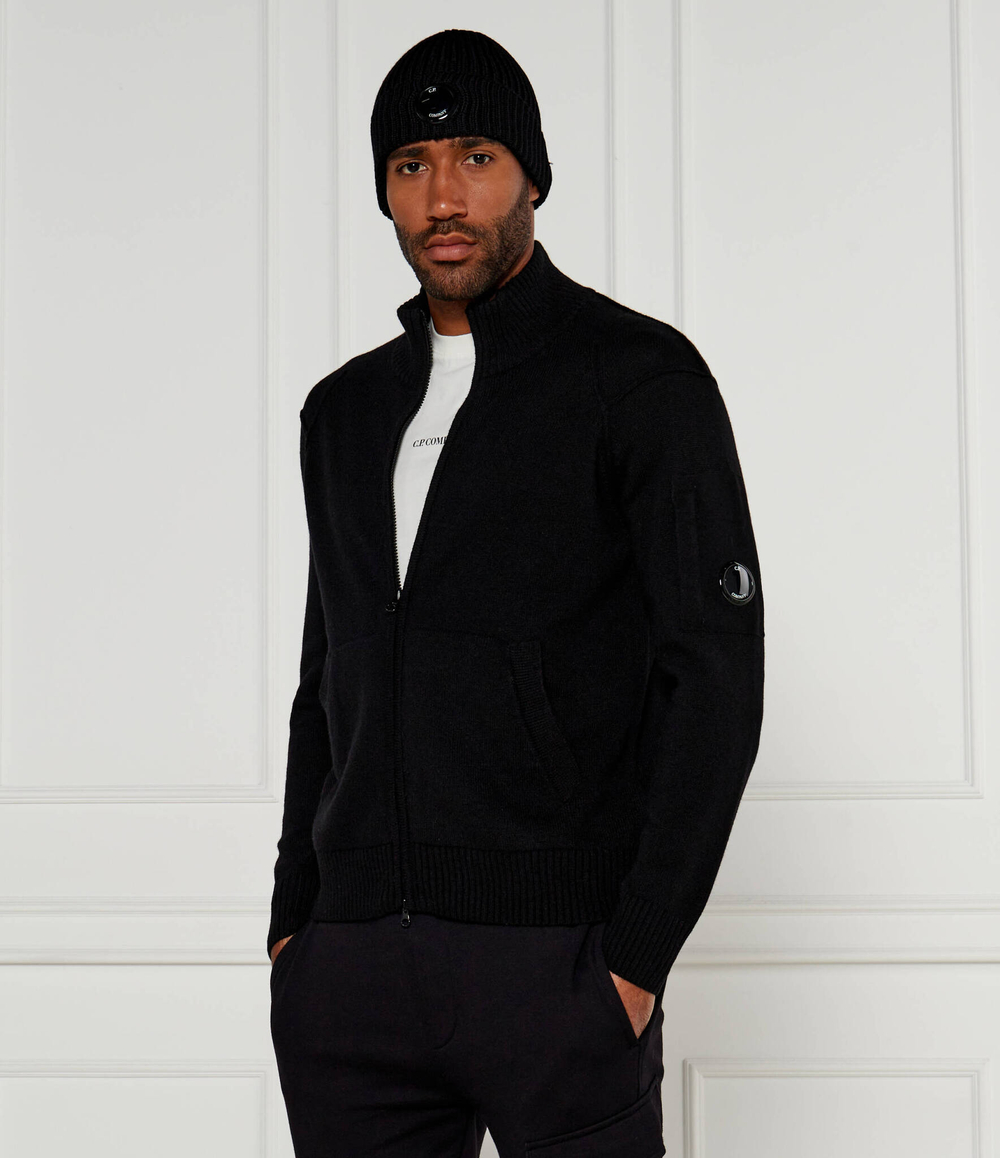 Шерстяной кардиган C.P. Company - черный(17CMKN143A110149A)