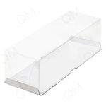 Коробка для рулета с пластиковым куполом 300*100*90 мм (белая), 200шт