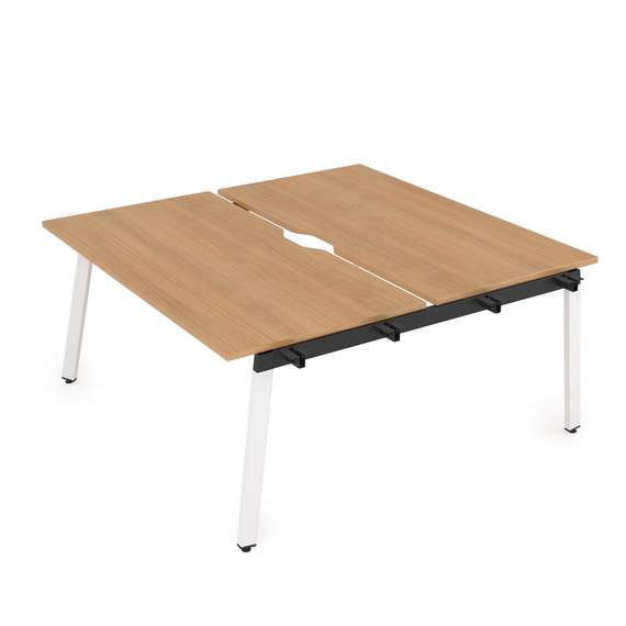 10БДНВ.279 Стол системы БЕНЧ, сдвоенный, на 2 рабочих места - начальный (1400*1435*750)