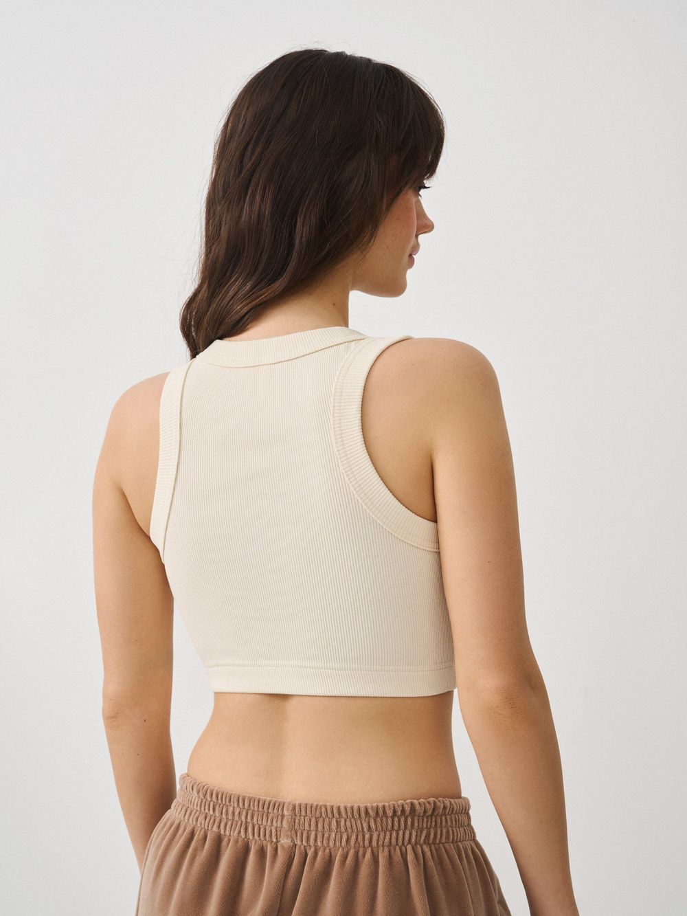 Топ укороченный "Смущённое молоко" женский