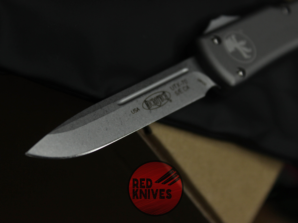 Нож Microtech UTX-70 A+++ Standard S/E - серый апокалиптик