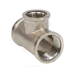 Тройник латунь никель переходной Ду 20х15х20 (3/4"х1/2"х3/4") ВР VALFEX VF.750.N.034.012.034