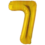 Шар фольгированный Цифра 7 101 см (Золотой)