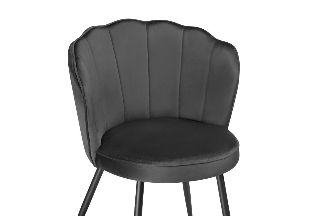 Стул на металлокаркасе Coral grey / black