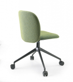 Стул офисный с обивкой Scab Design Mentha Pop, черный, зеленый